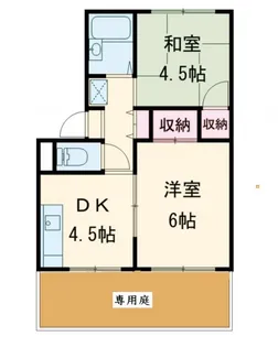 プレジール桂【1階】の間取り