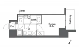 エスリード神戸三宮【4階】の間取り