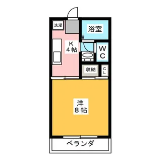 サンライフ末盛【1階】の間取り