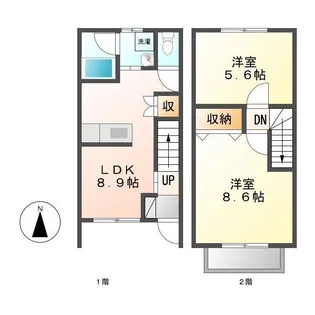 メゾンリバージュ【1階】の間取り