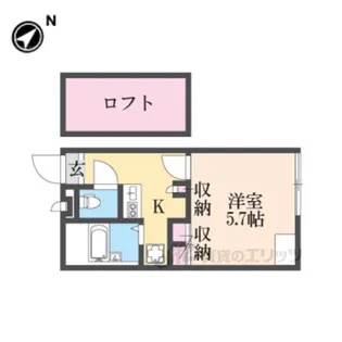 レオパレス道意1号【2階】の間取り