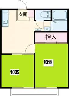 パナハイツ天神山【1階】の間取り