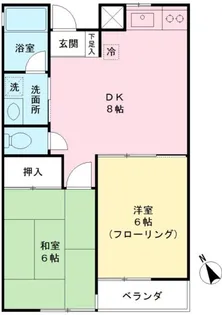 ハイム小林【4階】の間取り