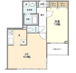 CASSIA錦糸町South Court【8階】の間取り