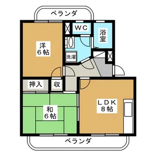 ウィンベル村上【2階】の間取り