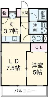 パストラーレ【4階】の間取り