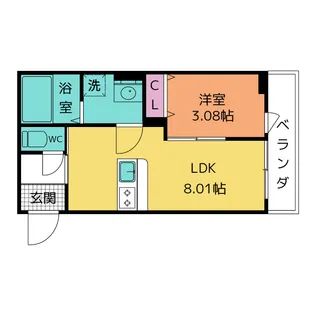 フォリアビレッジ長町南 A【1階】の間取り
