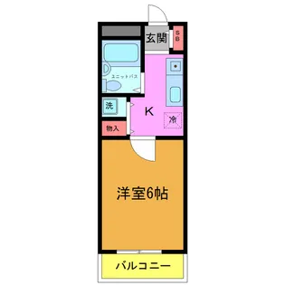 1Kの間取り画像