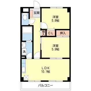 スーリールI番館【3階】の間取り