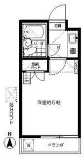 ジュネス稲田堤【2階】の間取り