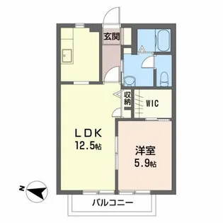 ドエル・タカショーA【2階】の間取り