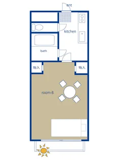 サウサリートイン中野【2階】の間取り