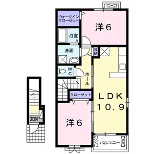サウスガーデン【2階】の間取り