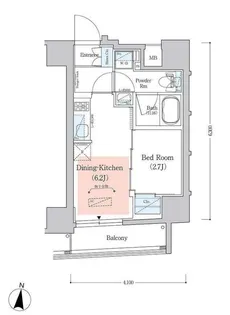東京都新宿区北新宿1【マンション】の間取り