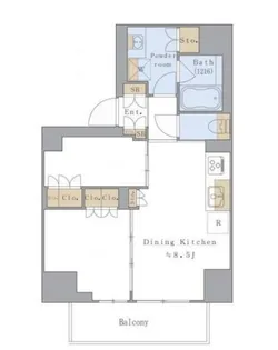 Brillia ist 赤羽【3階】の間取り