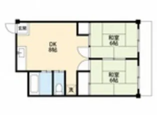 橋本町田中ビル【2階】の間取り