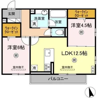 サンコートHIKARI【1階】の間取り