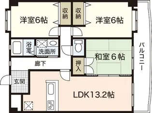 グロリオーサ【3階】の間取り
