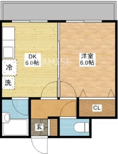 クオーレ中川【5階】の間取り