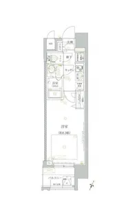 クレイシア芝浦【3階】の間取り