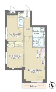 東京都品川区大崎3【マンション】の間取り