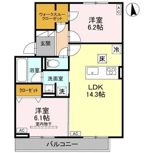 TORISIAS城東【1階】の間取り