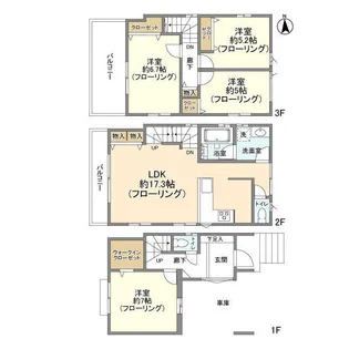 埼玉県さいたま市中央区鈴谷5【一戸建】の間取り