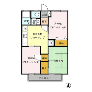 東京都練馬区関町北5【アパート】の間取り