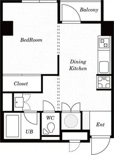 グランディール麻布十番【3階】の間取り