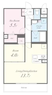 京都府城陽市寺田水度坂【マンション】の間取り