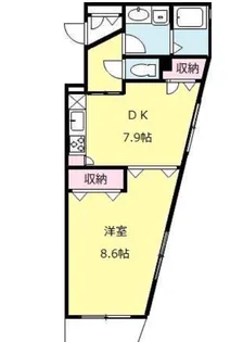 東京都世田谷区下馬1【マンション】の間取り