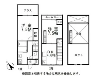岡山県倉敷市四十瀬【一戸建】の間取り