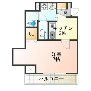 リアライズ天下茶屋【8階】の間取り