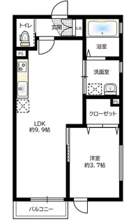 アールマンション【2階】の間取り