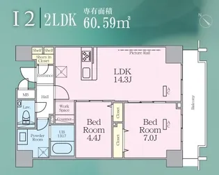 東京都中央区日本橋横山町【マンション】の間取り