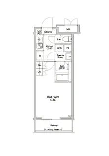 Haluwa芝公園【3階】の間取り