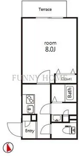 ルネサンスコート上北沢Front【1階】の間取り