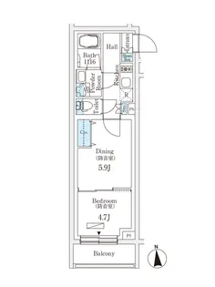 プラネソシエプラス桜台【2階】の間取り