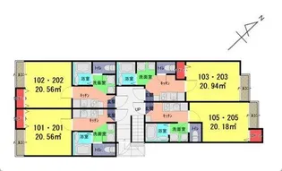 ソラーレ春日部【2階】の間取り