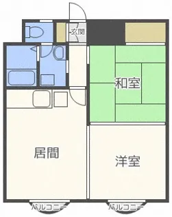 メゾン聖苑【2階】の間取り