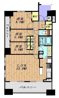 ザ・晴海レジデンス【7階】の間取り
