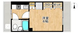 ビューハイツ小柴【6階】の間取り