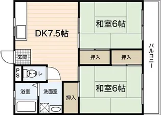 ファビス長束【2階】の間取り