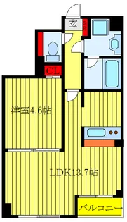 プラン赤羽【4階】の間取り