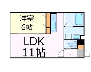 サンテラス宮の森【1階】の間取り