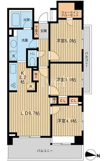 東京都墨田区石原3【マンション】の間取り