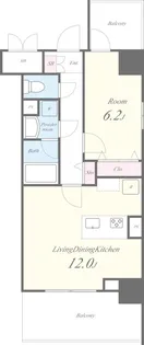 メアヌイ錦糸町【7階】の間取り