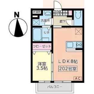 SYM五橋II【2階】の間取り