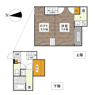 ADC世安クオリア【1階】の間取り