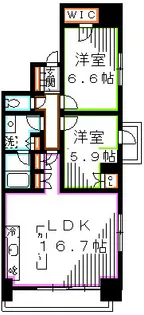 イストワール【6階】の間取り